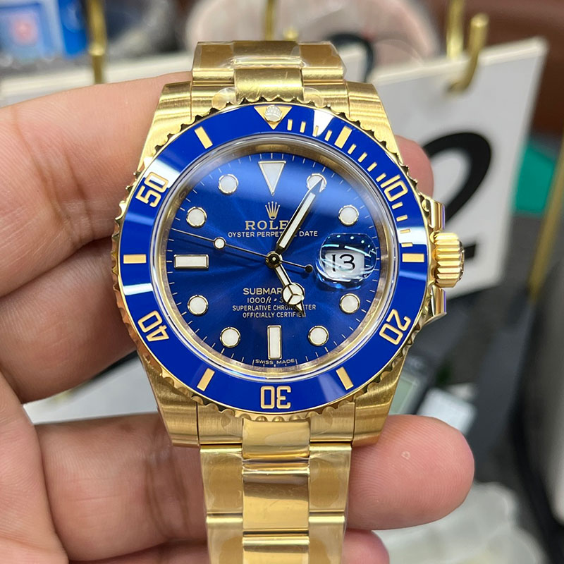 【GM工場】ロレックスコピー時計一番人気専門店 サブマリーナー 116618LB-0003 ブルー